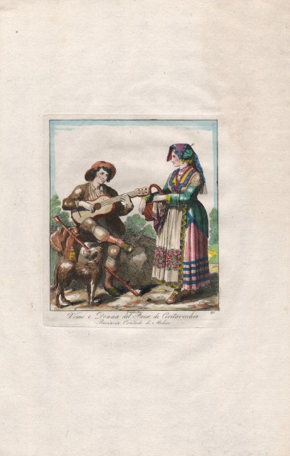 Molise. CAMPOBASSO. Uomo e Donna del Paese di Civitavecchia Provincia Contado di Molise.