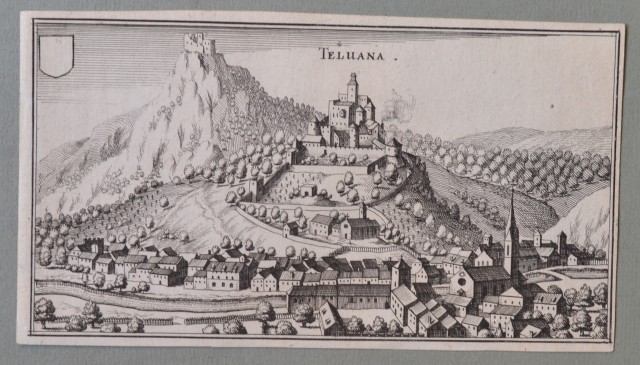 TRENTINO - BORGO VAL SUGANA. Teluana.  Acquaforte. Veduta generale